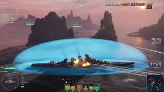 World of Warships  Star Trek Event Vulcans Counterattack  Surviving heavy fire [upl. by Zulaledairam991]