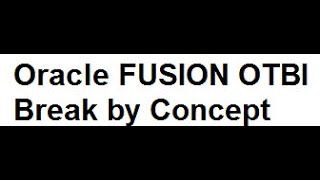 Oracle Cloud OTBI Reports Break By Column [upl. by Lew55]