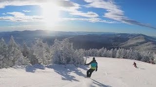 Stowe Vermont  Top to Bottom  Bluebird Insta360 4K 122024 [upl. by Aker387]