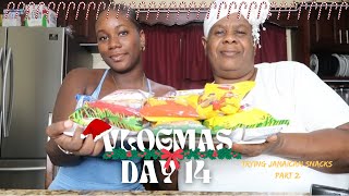 Vlogmas Day 14  Trying Jamaican Snacks Part 2 [upl. by Nylad]