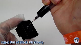 How to Refill HP 304XL N9K08AE Black High Capacity Ink Cartridge [upl. by Aidnic368]