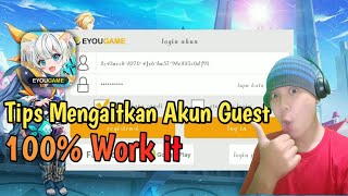 Cara Mengaitkan Akun Guest dengan Mudah100 Work it   Astra Guardian game [upl. by Ahsienauq]