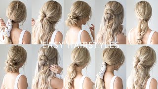 EASY BACK TO SCHOOL HAIRSTYLES 🍎 Everyday Hairstyles [upl. by Yun831]