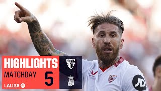 Resumen de Sevilla FC vs UD Las Palmas 10 [upl. by Aivekal]