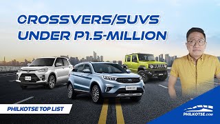 Crossovers and SUVs under P15million  Philkotse Top List w English subtitles [upl. by Htiekel]