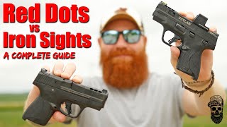 Red Dot Vs Iron Sights On Pistols A Complete Guide  My Favorites [upl. by Sarson]