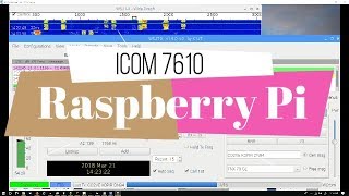 Icom 7610 Raspberry Pi 3 WSJT X FT8 Demo [upl. by Toile]