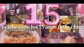 ASI CELEBRAMOS LOS 15 ANOS DE LA CHINITA👩🏽 🎁🎀CELEBRAMOS DOS CUMPLEANOS EN UNO 👴🏽 [upl. by Nerek]