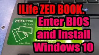 iLife ZED BOOK Laptop Hard Reset Zed Book Boot From USB And Install Windows 10 [upl. by Comstock147]