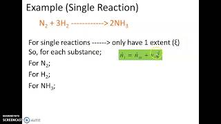 Reactive Material Balance  Part 2 Extent of Reaction [upl. by Primrosa]