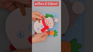 How to Make a Snowman Quiet Book Page StepbyStep Tutorial [upl. by Zebaj495]