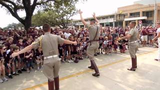 Texas AampM Kids Yell Practice Sept 2011 [upl. by Akamahs]