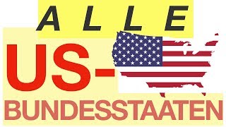 All US states  Alle US Bundesstaaten [upl. by Zischke]