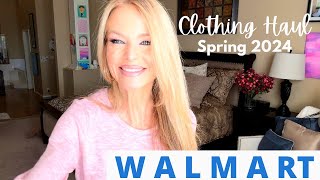 Walmart TryOn Haul  My Go to Outfits  Style over 50  Spring Fashion 2024 [upl. by Neill]