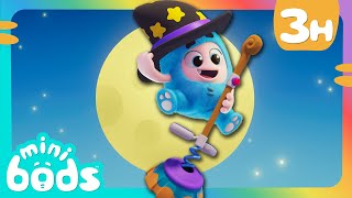 Halloween Trick or Treating 🍬🦇  🌈 Minibods 🌈  Preschool Learning  Moonbug Tiny TV [upl. by Entsirhc]