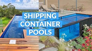 Shipping Container Pools That Set Up In Minutes [upl. by Ardath793]