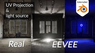 blender projection mapping amp light source test  blender eevee [upl. by Vassily687]