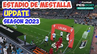 PES 2021 Estadio de Mestalla Stadium of Valencia Football Club Update 2023 [upl. by Sigler]