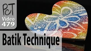 Polymer Clay Batik Technique Intro Vol069 [upl. by Mathre]