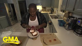 Woman finds joy in baking while waiting for stem cell transplant l GMA [upl. by Dusa]