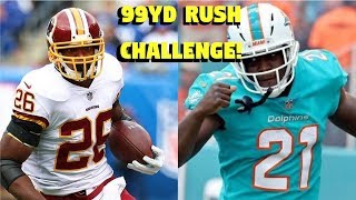 ADRIAN PETERSON VS FRANK GORE WHO CAN GET A 99YD RUSHING TOUCHDOWN FIRST BATTLE OF THE VETERANS [upl. by Nerad898]