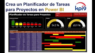 Crea un Planificador de Tareas para Proyectos en Power BI [upl. by Branca288]