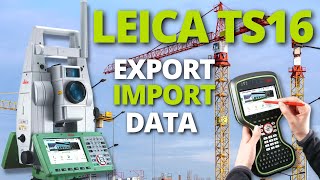 How To Use a Total StationExport amp Import Data [upl. by Neroled]