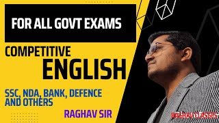 English Practice 19 SSC NDA Bank English By Raghav Sir [upl. by Aicilak233]