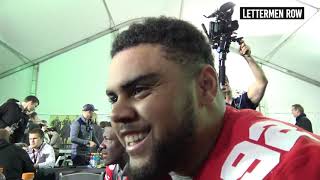 Haskell Garrett Ohio State defensive lineman speaks at Rose Bowl Media Day [upl. by Aneev887]