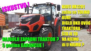 KIOTI HX1201  TRAKTOR  ISKUSTVA  neverovatni KOREANAC  evo šta može  koliko troši koliko je [upl. by Yentterb]