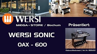 Produktvideo WERSI SONIC OAX600 Gebrauchtinstrument ArtNr 8000435 [upl. by Ailimat]