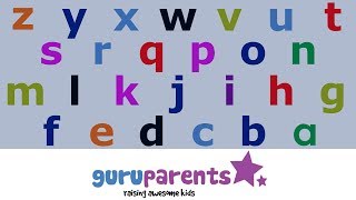 Learn how to say the alphabet backwards  teach kids their ZYX [upl. by Odeen764]