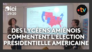 Présidentielle américaine 2024  des lycéens amiénois commentent lélection [upl. by Avigdor310]