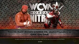 WWE 2K24 JushinThunderLiger vs Macho Man Randy Savage [upl. by Aileda]