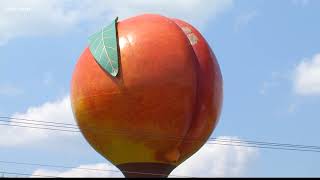 Gaffney Peachoid Gets a Barbed Wire Fence [upl. by Fadas]