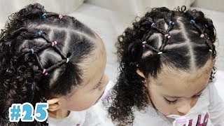 Penteado Infantil Fácil com Ligas de Silicone 25  Sr e Sra Martinez [upl. by Eyahsal]