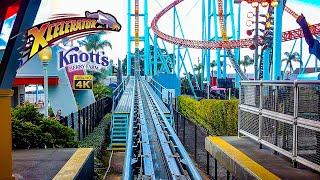 2024 Xcelerator Roller Coaster On Ride Front Seat 4K POV Knotts Berry Farm [upl. by Denison]