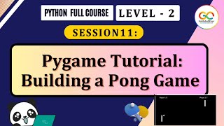 Pygame Tutorial Building Pong Game  Python Programming [upl. by Iruahs30]