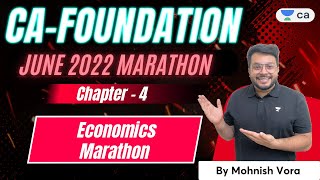 Economics Chp 4  CA Foundation June 2022 Marathon  Mohnish Vora  CA Foundation [upl. by Krystle873]