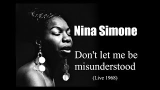 Nina Simone – Don’t let me be misunderstood Live 1968 [upl. by Antoni]