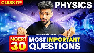 CBSE Class 11th Physics  30 Most Important Questions [upl. by Ennayt]