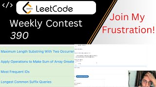 Leetcode Weekly Contest 390 Screencast  Explanation  Join My Frustration [upl. by Townsend593]