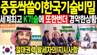 《해외감동사연》한국사람 한국기술력 역대 최고 K기술에 난리난 충격 반응 중동 부자 상류층 방산 시장 잡다 사우디가 중국버리고 한국를 선택한 이유 [upl. by Nnaillek]