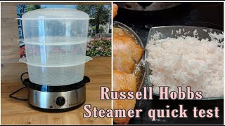 Russell Hobbs Steamer 1927056 quick test  How to cook rice in an electric steamer [upl. by Brawner322]