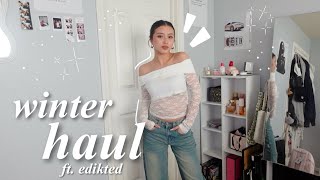 WINTER TRYON HAUL ft edikted [upl. by Enorel]