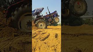 Jcb3dx backhoe and swaraj744 tractor automobile tractor jcbvideo jcb jcb3dx jcbtractor [upl. by Vidal]