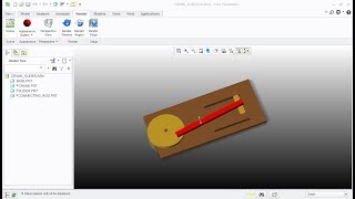 SLIDER CRANK MECHANISMPART AND ASSEMBLY [upl. by Sirtaeb]