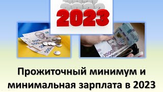 Минимальная зарплата и прожиточный минимум в 2023 году  Бюджет Украины на 2023 год [upl. by Imogen806]