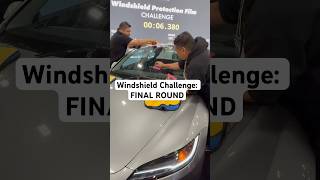 Competitors SPEED on final round of XPEL Windshield Protection Film Challenge at SEMA competition [upl. by Ahsikcin]