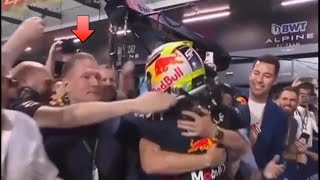 Jos Verstappen visibly upset with Checo Perez win Saudi Arabian GP [upl. by Uliram]